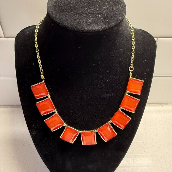 Charming Charlie Jewelry - CHARMING CHARLIE Orange Princess Fringe Necklace